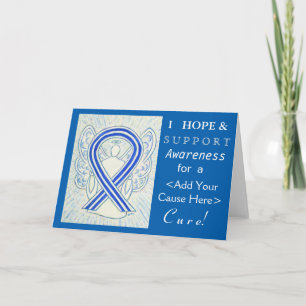 ALS Awareness Ribbon Angel Custom Cause Cards