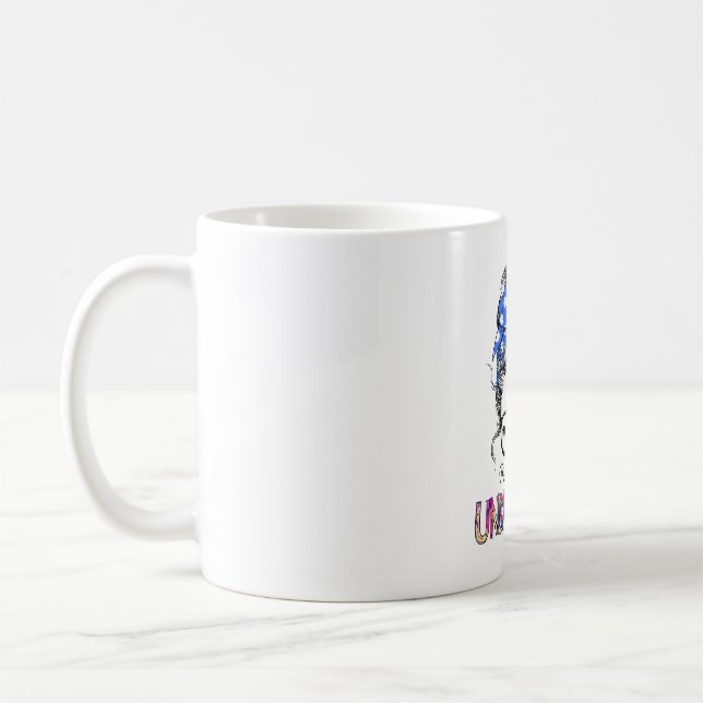 ALS Awareness Ribbon Support Gifts Coffee Mug (Left)