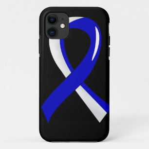 ALS Blue White Ribbon 3 iPhone 11 Case