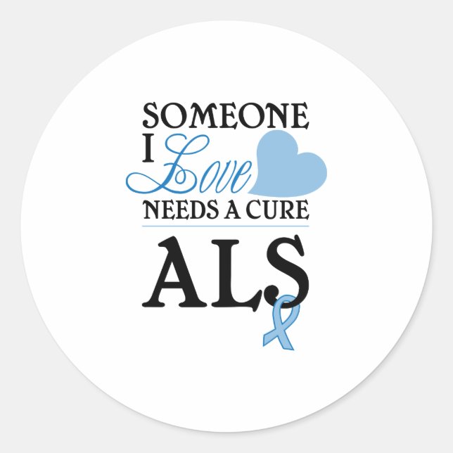 ALS CLASSIC ROUND STICKER (Front)