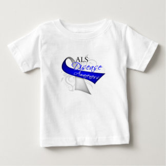 ALS Disease Awareness Ribbon Baby T-Shirt