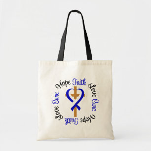 ALS Faith Hope Love Cross Tote Bag