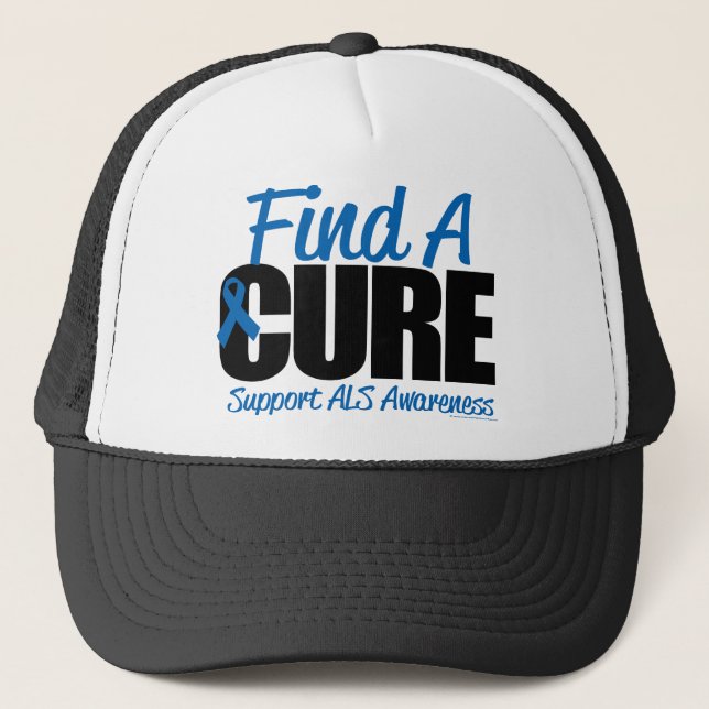 ALS Find A Cure Trucker Hat (Front)
