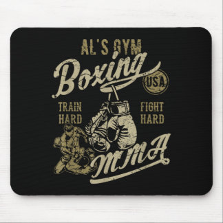 ALs Gym Boxing MMA Retro Design for The Name Al Mouse Pad