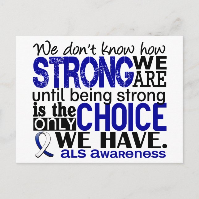 ALS How Strong We Are Postcard (Front)
