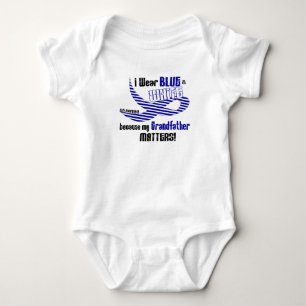 ALS I Wear Blue And White For My Grandfather 33 Baby Bodysuit