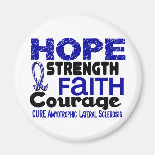 ALS Lou Gehrig's Disease HOPE 3 Magnet