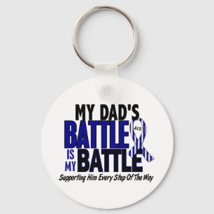 ALS My Battle Too 1 Dad Key Ring