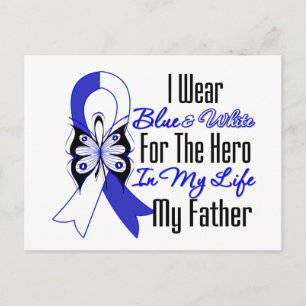 ALS Ribbon Hero in My Life My Father Postcard