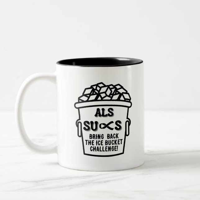 ALS SUCKS   COFFEE MUG (Left)