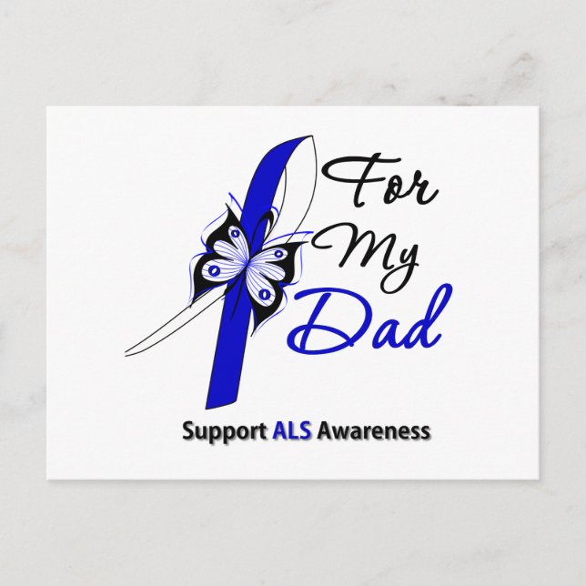 ALS Support For My Dad Postcard (Front)