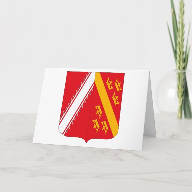 Alsace Coat of Arms Greeting Card (Front)