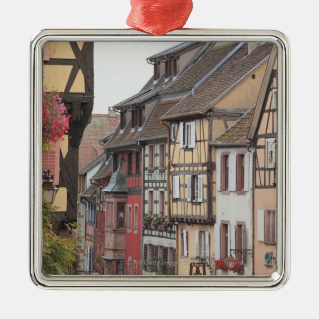 Alsace, France 8 Metal Tree Decoration (Front)