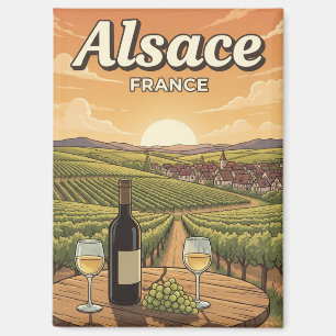 Alsace France Travel Magnet