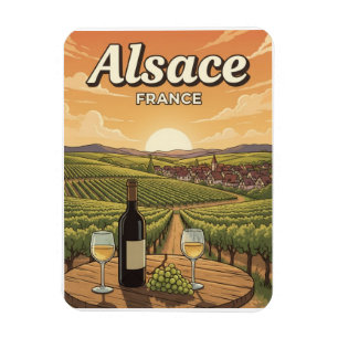 Alsace France Travel Magnet