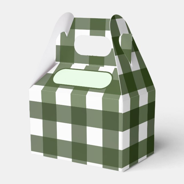 Alsace Green Vichy Lunch Box (Front Side)