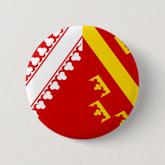 Alsace (Old), France flag 6 Cm Round Badge