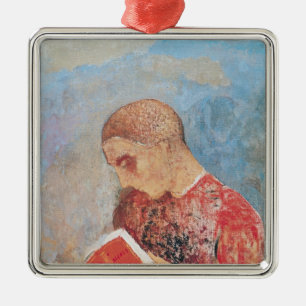 Alsace or, Monk Reading, c.1914 Metal Tree Decoration