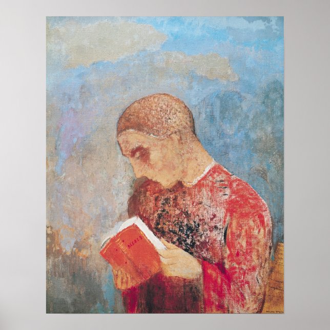 Alsace or, Monk Reading, c.1914 Poster (Front)