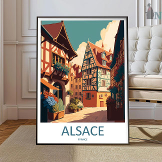 Alsace Print Alsace Home Decor Cityscape Art Print
