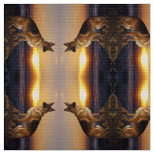 Alsatian dogs fabric