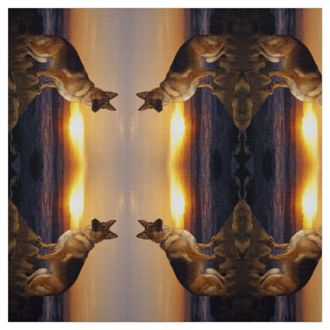 Alsatian dogs fabric (Swatch)
