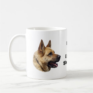 Alsatian German shepherd dog portrait Coffee Mug