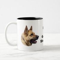Alsatian German shepherd dog portrait