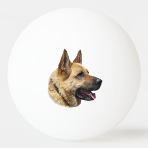 Alsatian German shepherd portrait Ping Pong Ball
