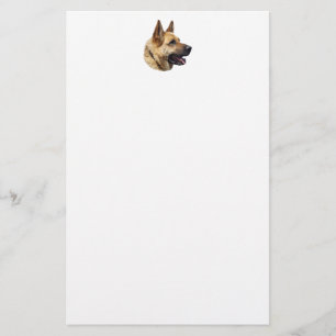 Alsatian German shepherd portrait Stationery