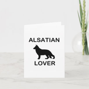 Alsatian Lover Card