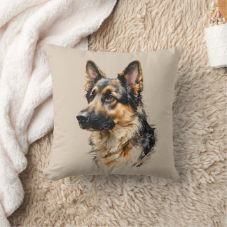Alsation German Shepard Dog Art Cushion