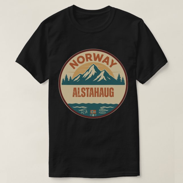 Alstahaug, Norge Norway T-Shirt (Design Front)