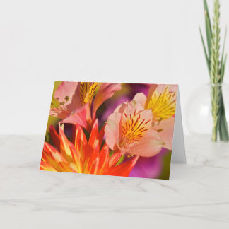 Alstroemeria Greeting Card
