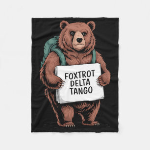 Alt National Park Resist Service Bear Foxtrots Del Fleece Blanket