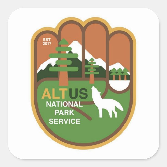 Alt NPS Sticker Service Park National (Front)