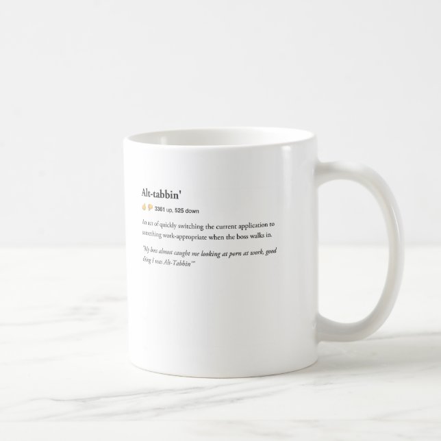 Alt Tabbin' - Urban Dictionary mug (Right)