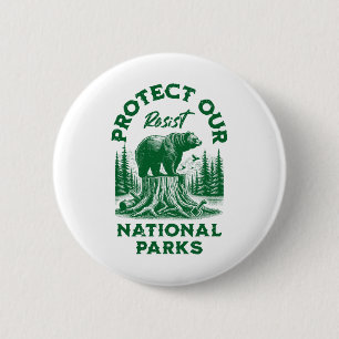 Alt Us National Park Resist Service  6 Cm Round Badge