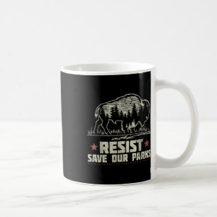 Alt Us National Park Resist Service Bison Buffalo Coffee Mug