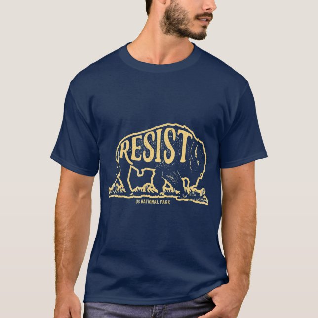 ALT US National Park Resist Service  Bison T-Shirt (Front)