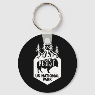 Alt Us National Park Resist Service  Key Ring