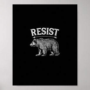 Alt Us National Park Resist Service T Shirt Bear V Poster