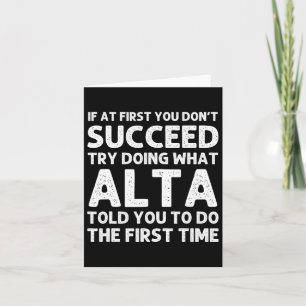 Alta Name Personalised Birthday Funny Christmas Jo Card