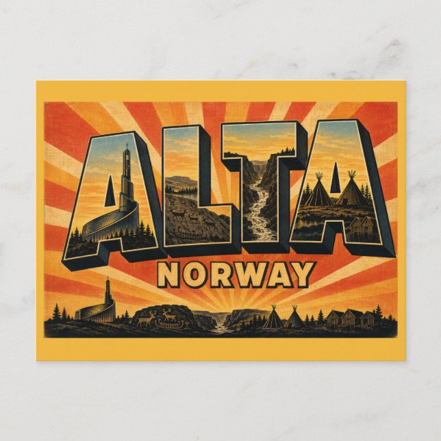 Alta Norway Cathedral Postcard (Front)
