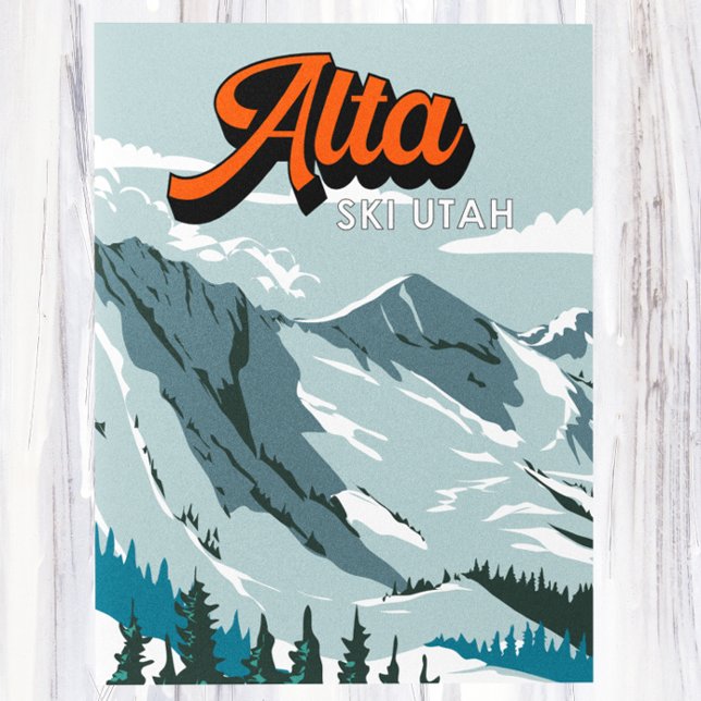 Alta Ski Area Winter Utah Vintage Postcard (Creator Uploaded)