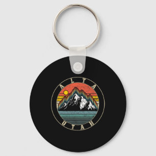 Alta Ski Utah Souvenir Skier Skiing Snowboarding M Key Ring