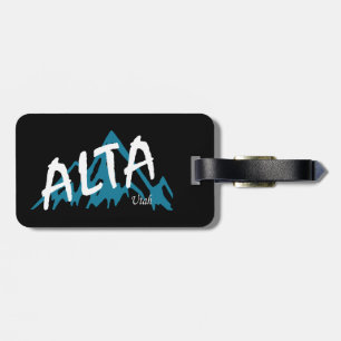 Alta Utah Mountains Luggage Tag