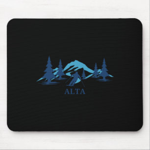 Alta Wyoming Ski Resort Skiing Skier Mouse Pad