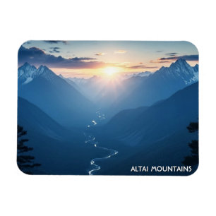 Altai Mountains Mongolia travel Magnet