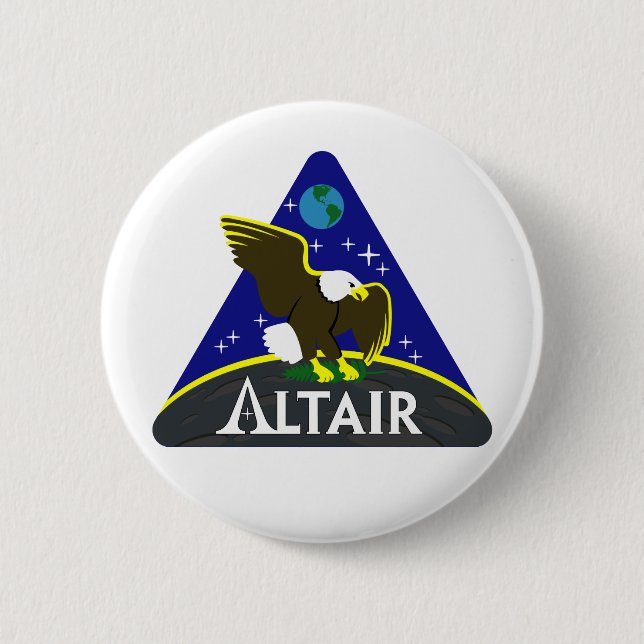 Altair 6 Cm Round Badge (Front)